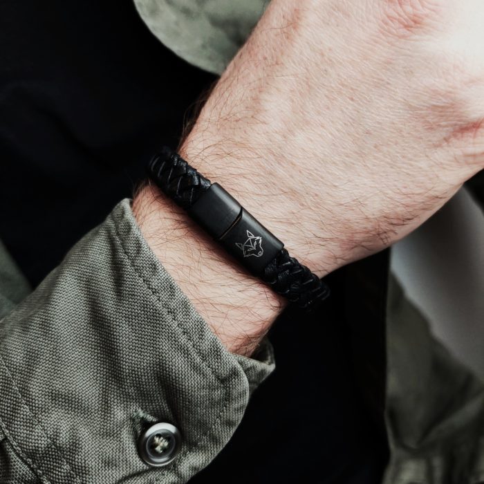 alfa1 Skórzana bransoletka męska Alfa No.1