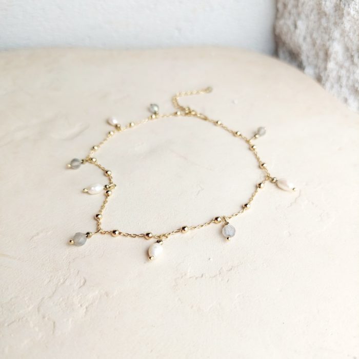 Bransoletka damska na nogę Aurora