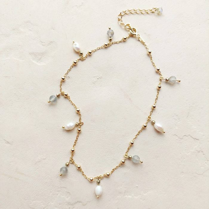 Bransoletka damska na nogę Aurora