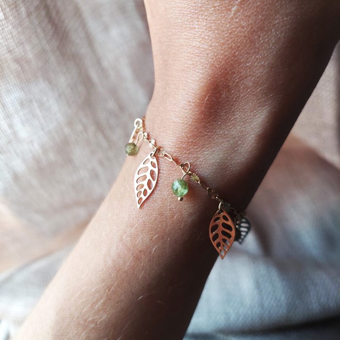 Złota bransoletka damska Gaja