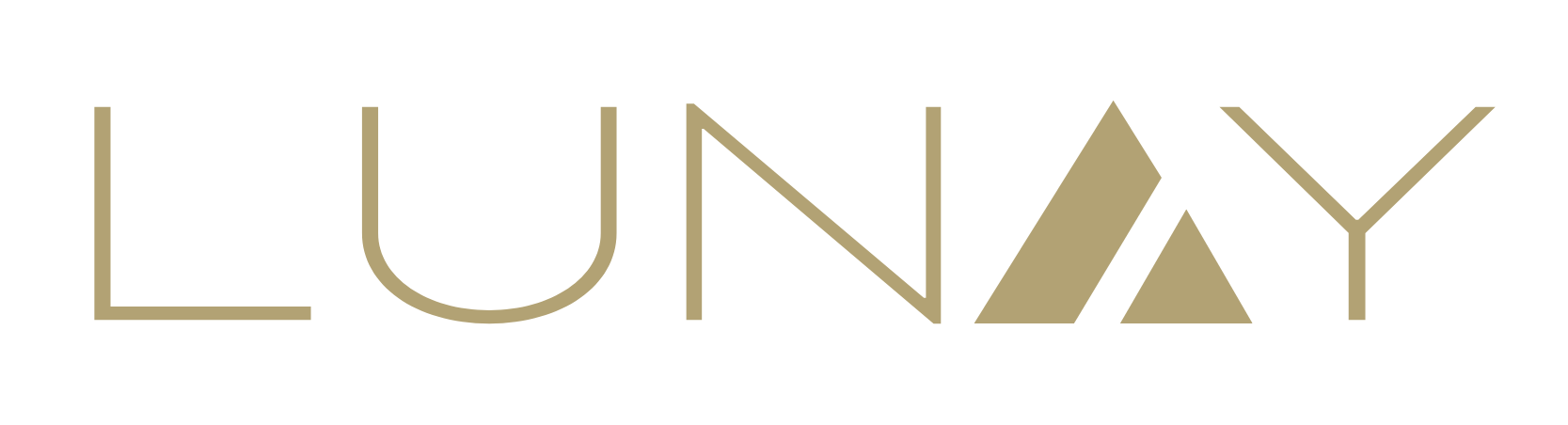 złoty napis marki lunay