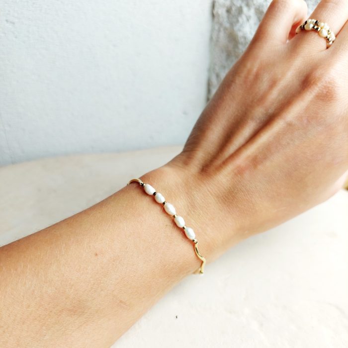 Bransoletka damska z perłami Loli